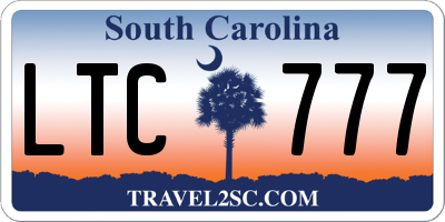 SC license plate LTC777