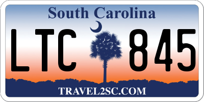 SC license plate LTC845