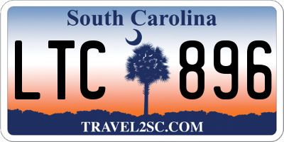 SC license plate LTC896