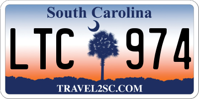 SC license plate LTC974