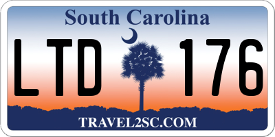 SC license plate LTD176