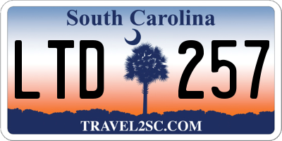 SC license plate LTD257
