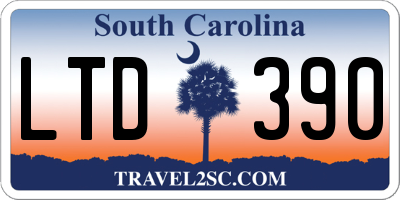 SC license plate LTD390
