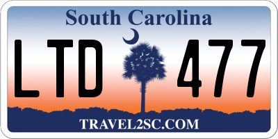 SC license plate LTD477