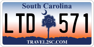 SC license plate LTD571