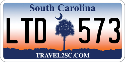 SC license plate LTD573