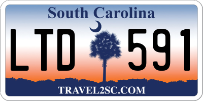 SC license plate LTD591