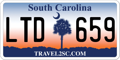 SC license plate LTD659