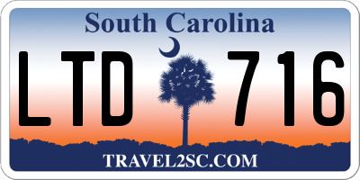 SC license plate LTD716