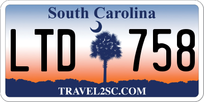 SC license plate LTD758