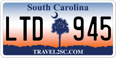 SC license plate LTD945