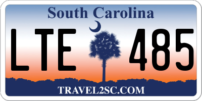 SC license plate LTE485
