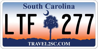 SC license plate LTF277
