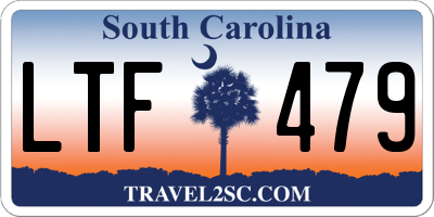 SC license plate LTF479