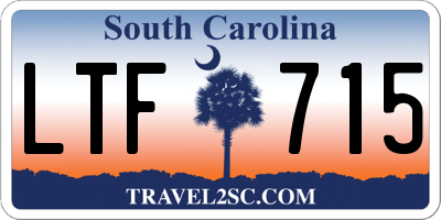 SC license plate LTF715