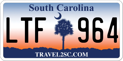 SC license plate LTF964