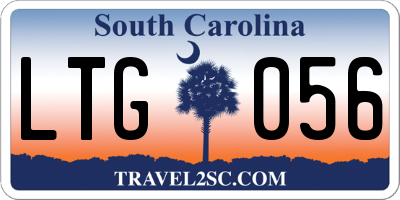 SC license plate LTG056