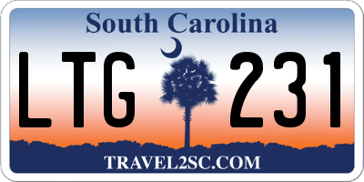 SC license plate LTG231