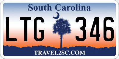 SC license plate LTG346