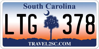 SC license plate LTG378