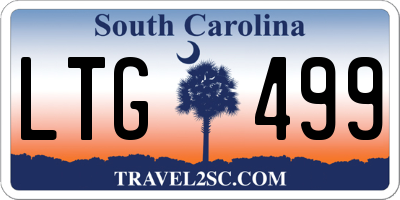 SC license plate LTG499