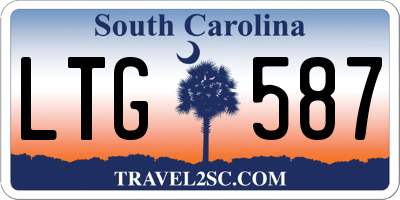 SC license plate LTG587