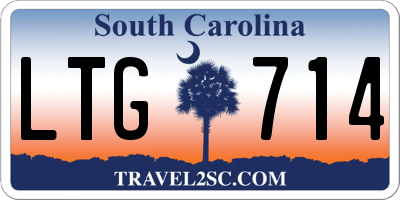 SC license plate LTG714