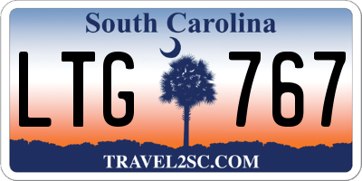 SC license plate LTG767