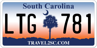 SC license plate LTG781