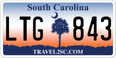 SC license plate LTG843