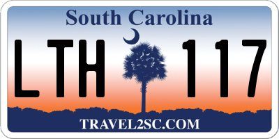 SC license plate LTH117