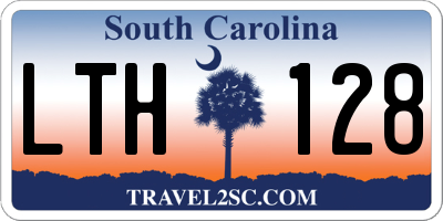 SC license plate LTH128