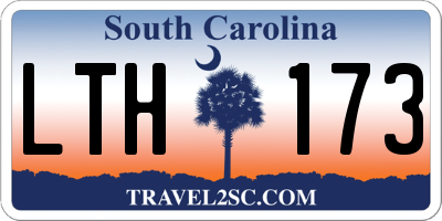 SC license plate LTH173