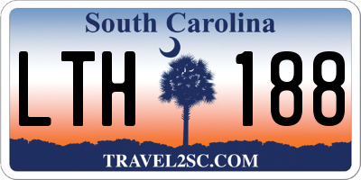 SC license plate LTH188