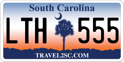 SC license plate LTH555