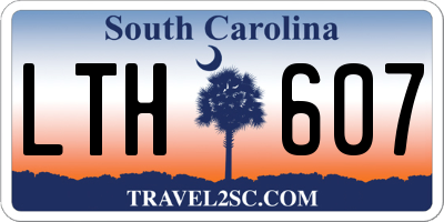 SC license plate LTH607