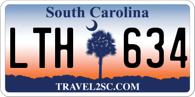 SC license plate LTH634