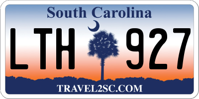 SC license plate LTH927