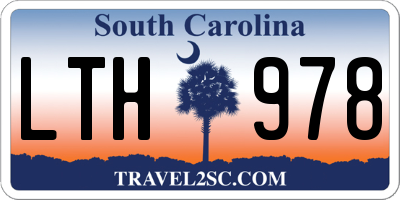 SC license plate LTH978