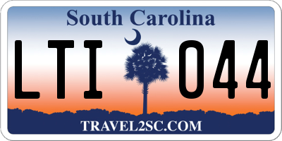 SC license plate LTI044
