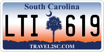 SC license plate LTI619