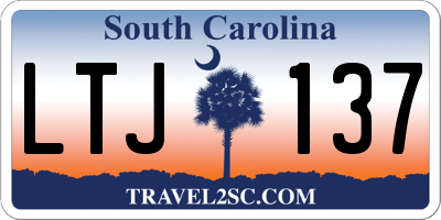 SC license plate LTJ137