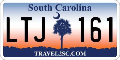 SC license plate LTJ161