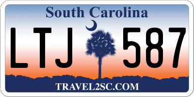 SC license plate LTJ587