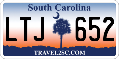 SC license plate LTJ652