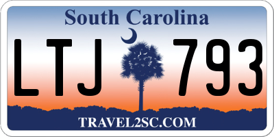 SC license plate LTJ793