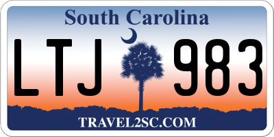 SC license plate LTJ983