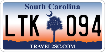 SC license plate LTK094