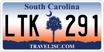 SC license plate LTK291