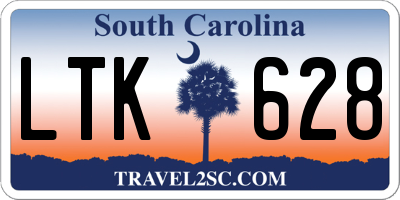 SC license plate LTK628
